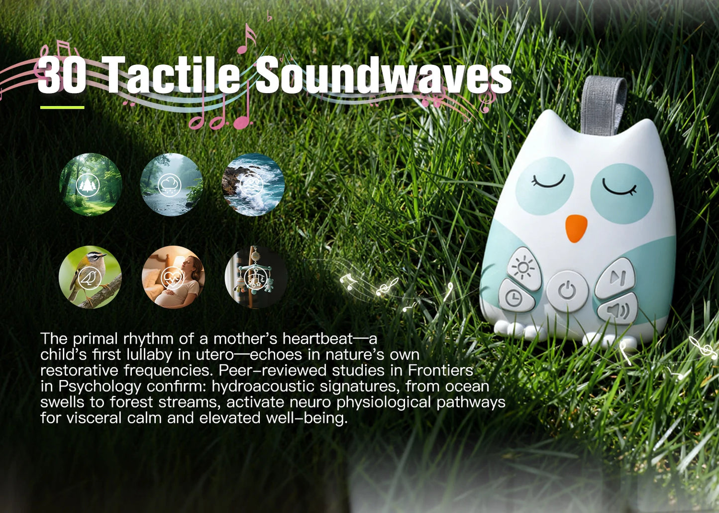 Portable White Noise Machine – Travel-Friendly Sleep Sound Machine with Smart Cry Detection