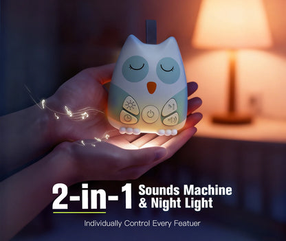Portable White Noise Machine – Travel-Friendly Sleep Sound Machine with Smart Cry Detection